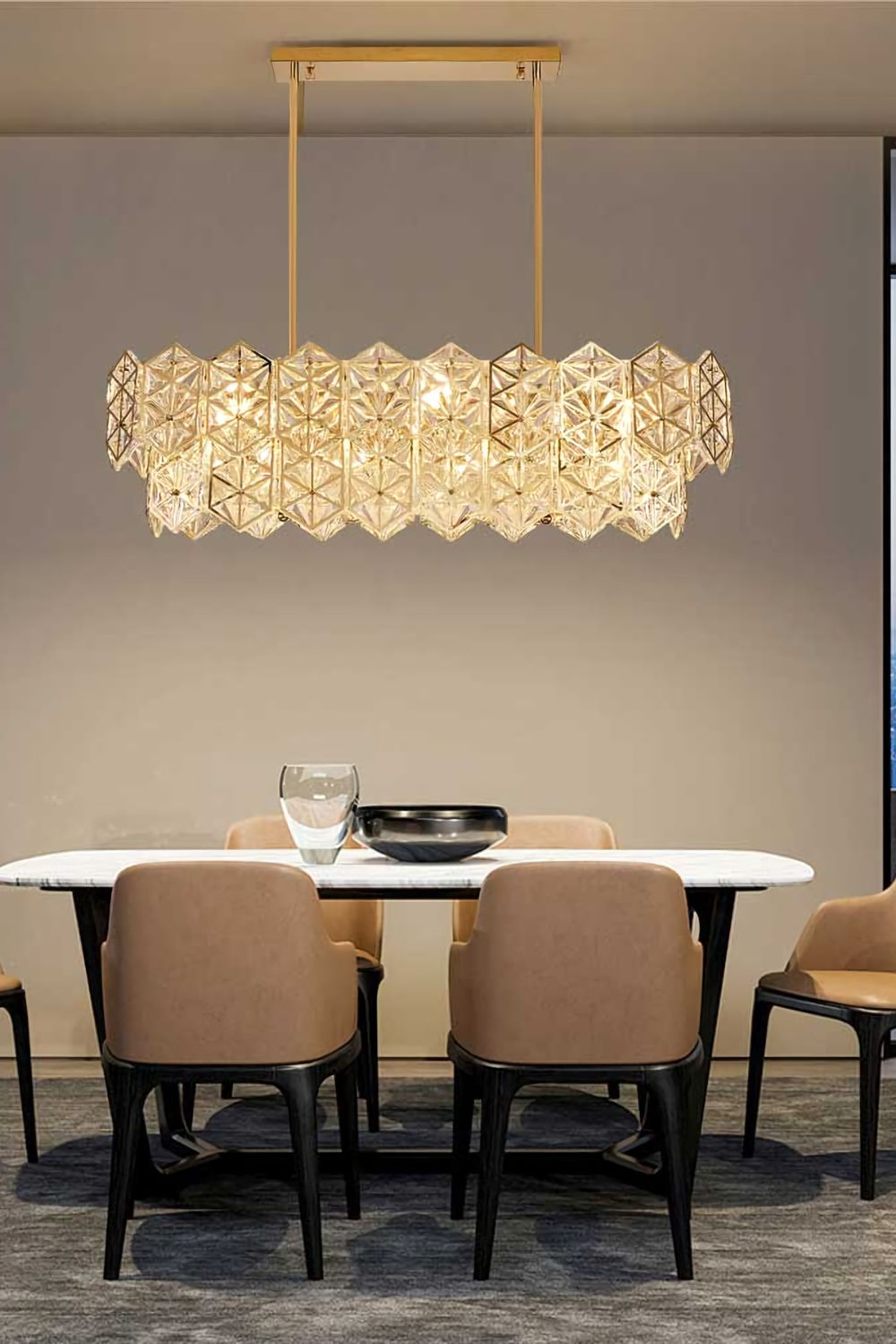 Kinkeldey Crystal Prism Chandelier - everlamps