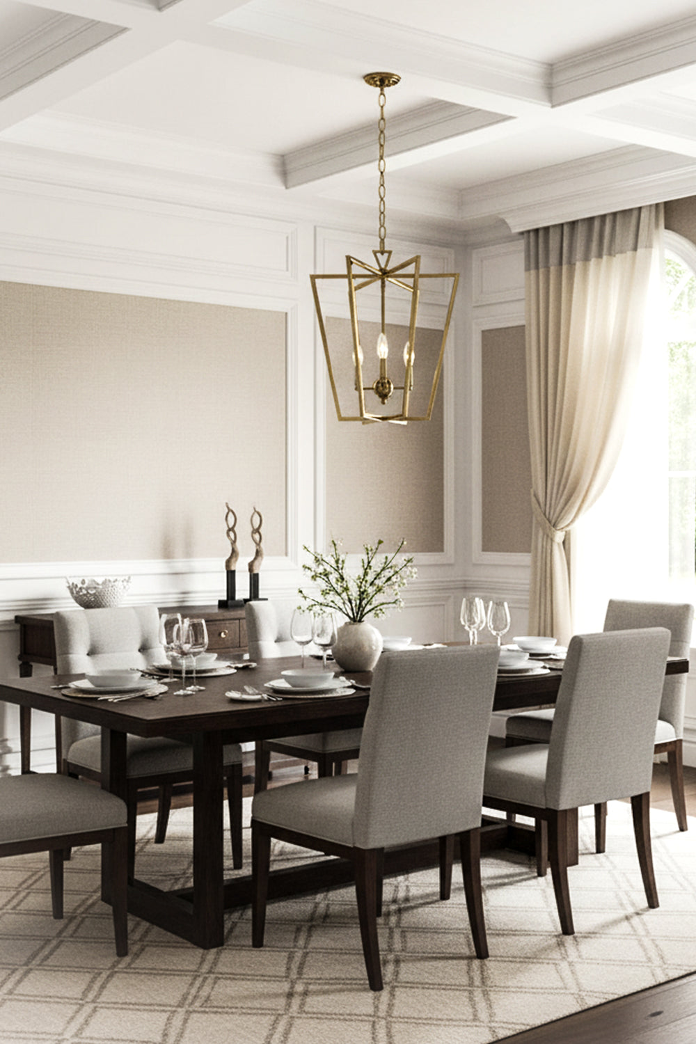 Lantern-shaped chandelier - view 5 | everlamps