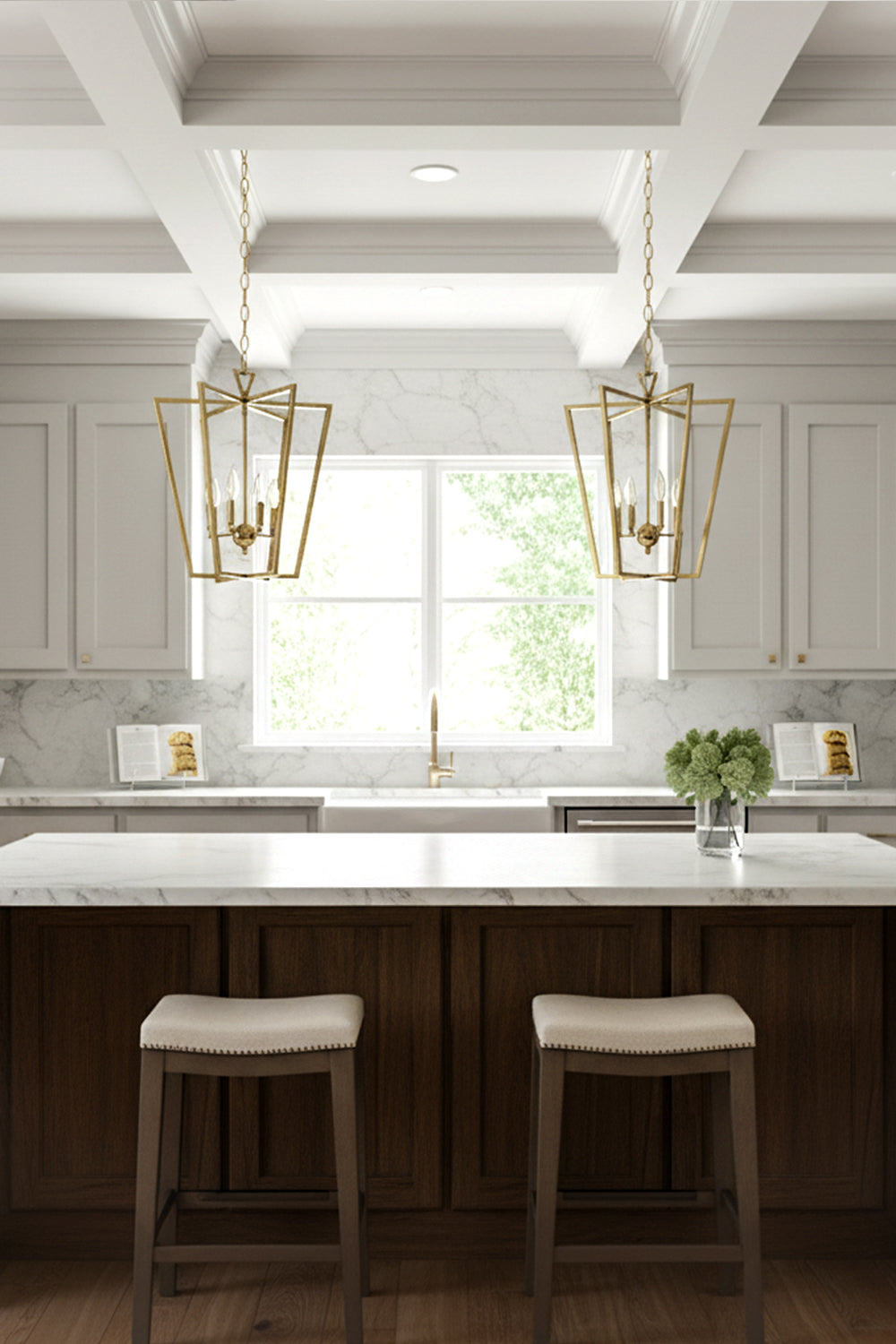 Lantern-shaped chandelier - view 8 | everlamps