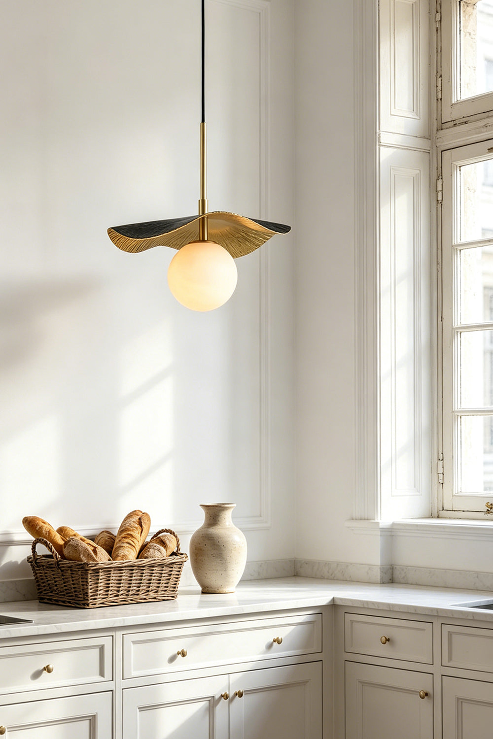 Leaf Alabaster Pendant Light for Kitchen | vexa lamps