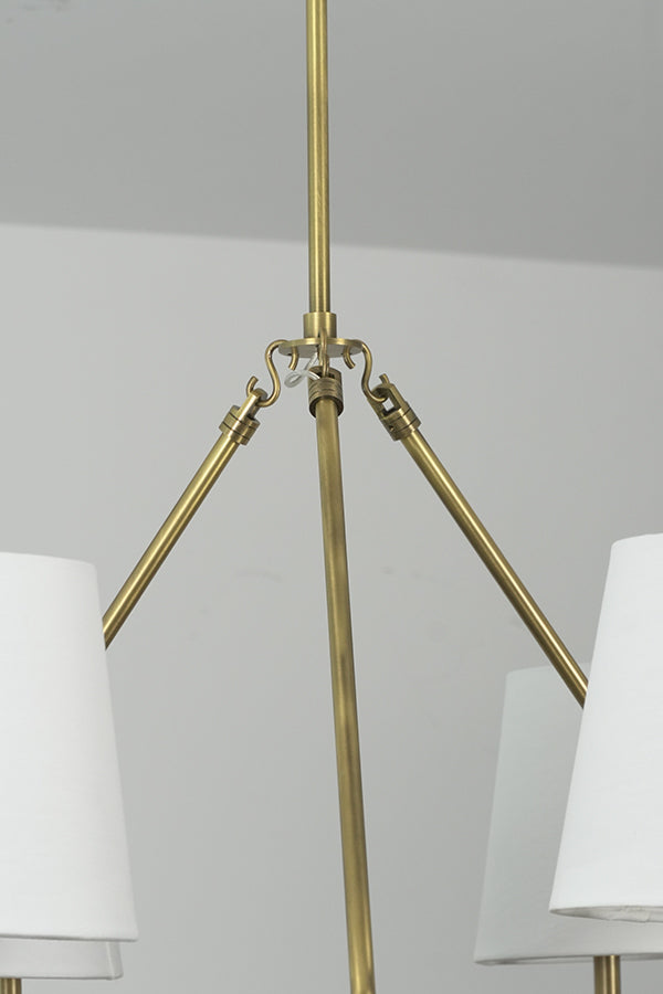 Leather Halo Ring Chandelier - view 24 | everlamps