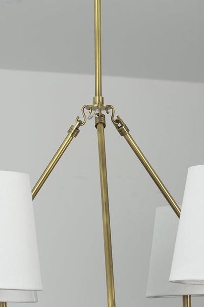 Leather Halo Ring Chandelier - view 24 | everlamps