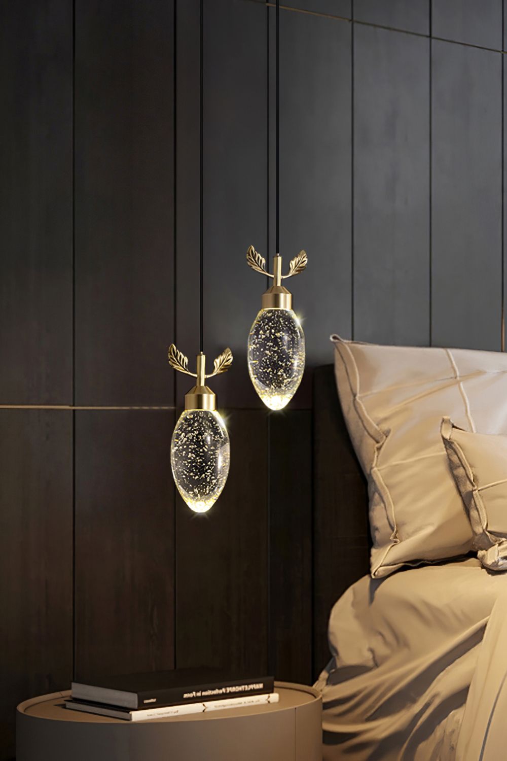 Leaves Water Drops Pendant Light - everlamps