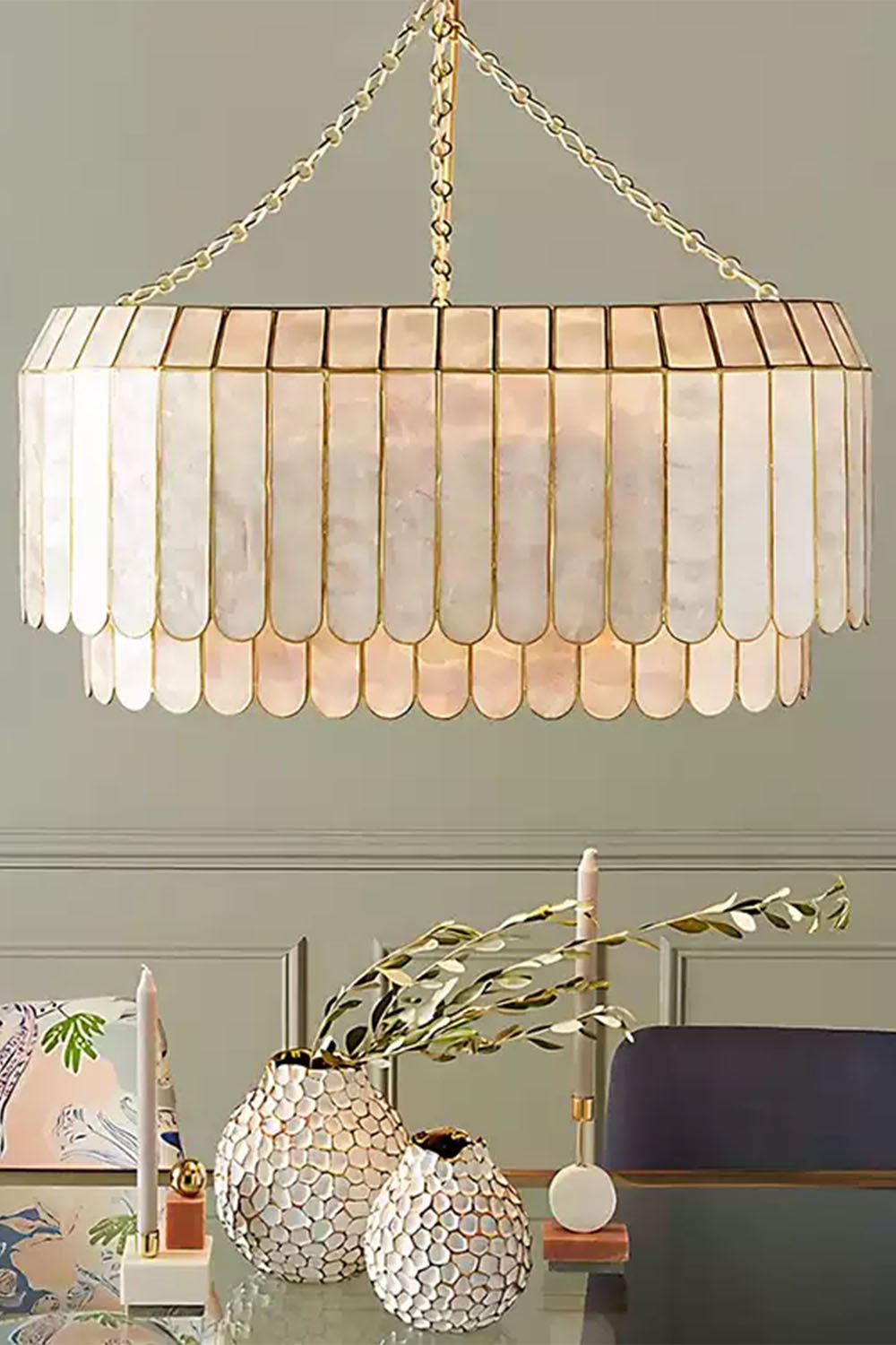 Light Luxury Shell Chandelier - view 7 | everlamps