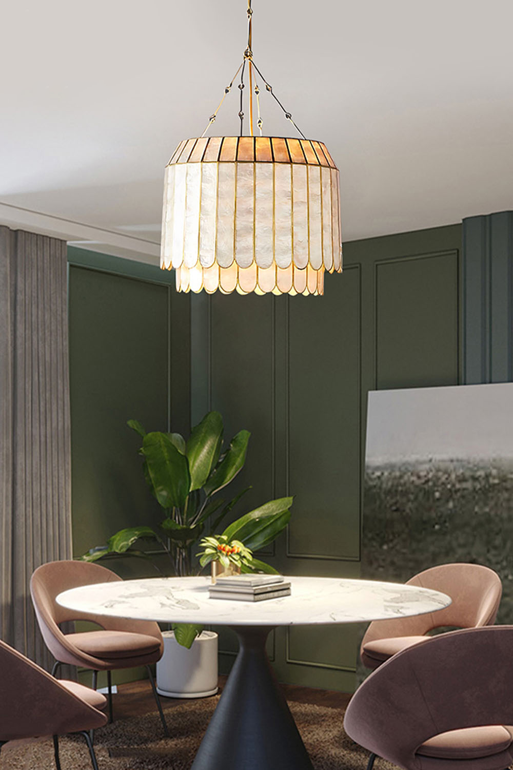 Light Luxury Shell Chandelier - view 4 | everlamps