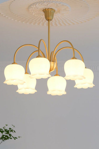 Flowers Lily of the Valley Chandelier - view 4 | everlamps
