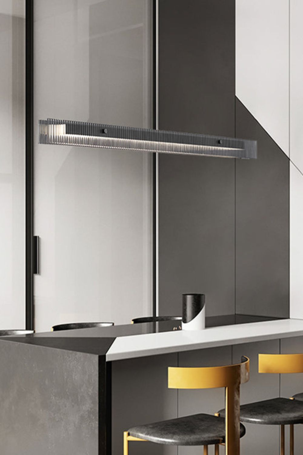 Linear Glass Pendant Light - everlamps