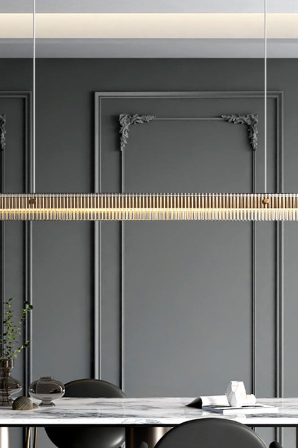 Linear Glass Pendant Light - everlamps