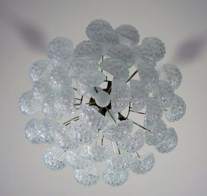 Lira Handblown Glass Drop Chandelier 21" D 41 Drops Clear