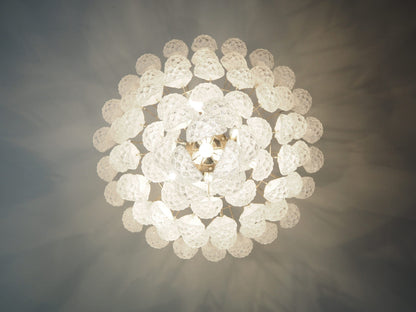 Lira Handblown Glass Drop Chandelier 30"D 85 Drops Clear