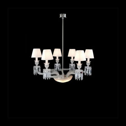 Lliana Classic Luxury Oval K9 Crystal Chandelier 6 Lights