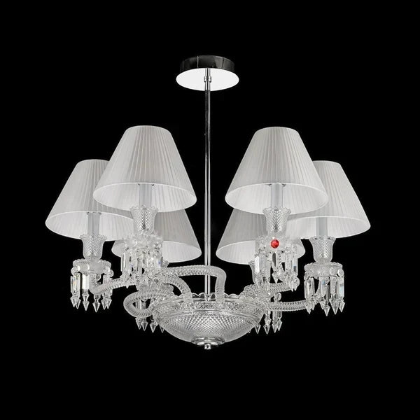Lliana Classic Luxury Oval K9 Crystal Chandelier 6 Lights