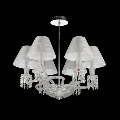 Lliana Classic Luxury Oval K9 Crystal Chandelier 6 Lights