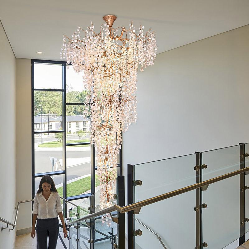 2-Story Foyer Large Branch Chandelier