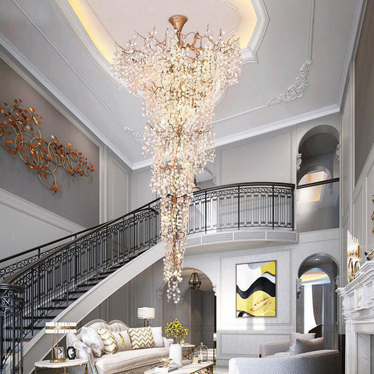 2-Story Foyer Large Branch Chandelier