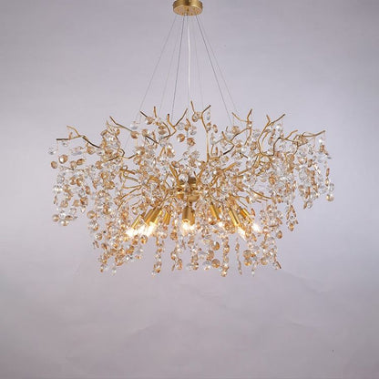 Art Deco Modern Gold Chandelier Light Fixture