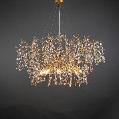 Art Deco Modern Gold Chandelier Light Fixture