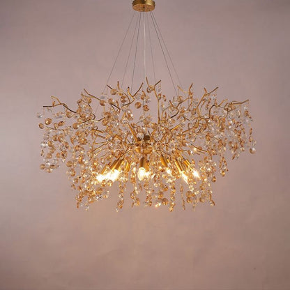 Art Deco Modern Gold Chandelier Light Fixture