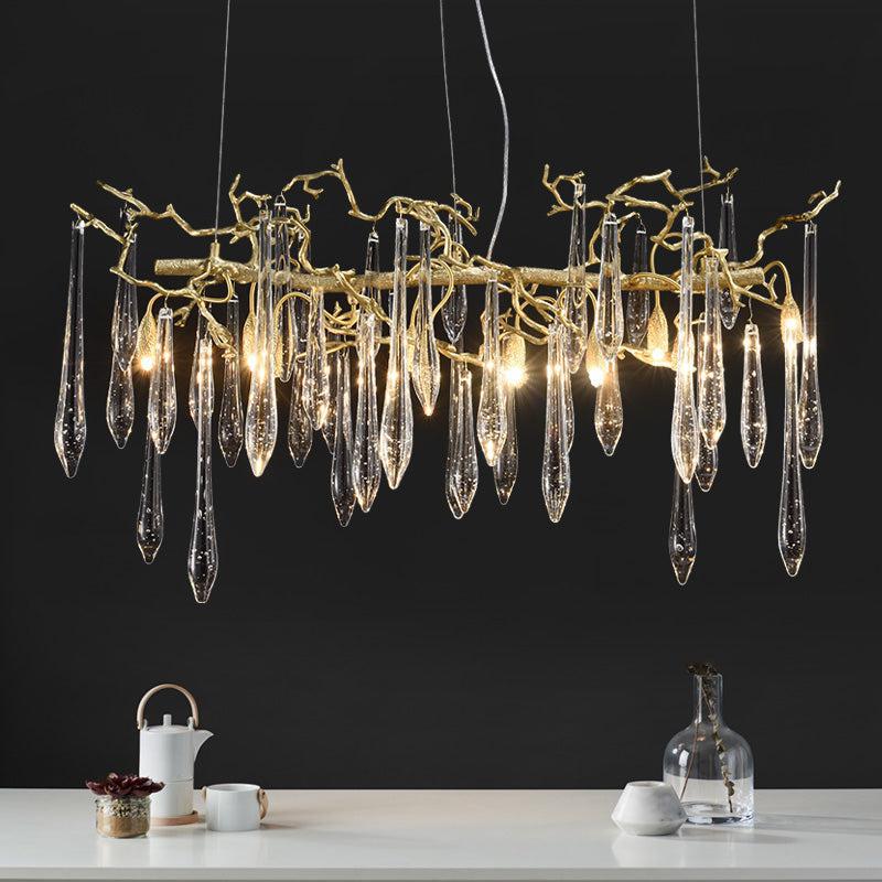 Teardrop Large Teardrop Modern Branch Chandelier