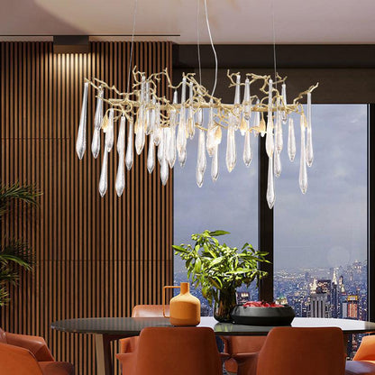 Teardrop Large Teardrop Modern Branch Chandelier