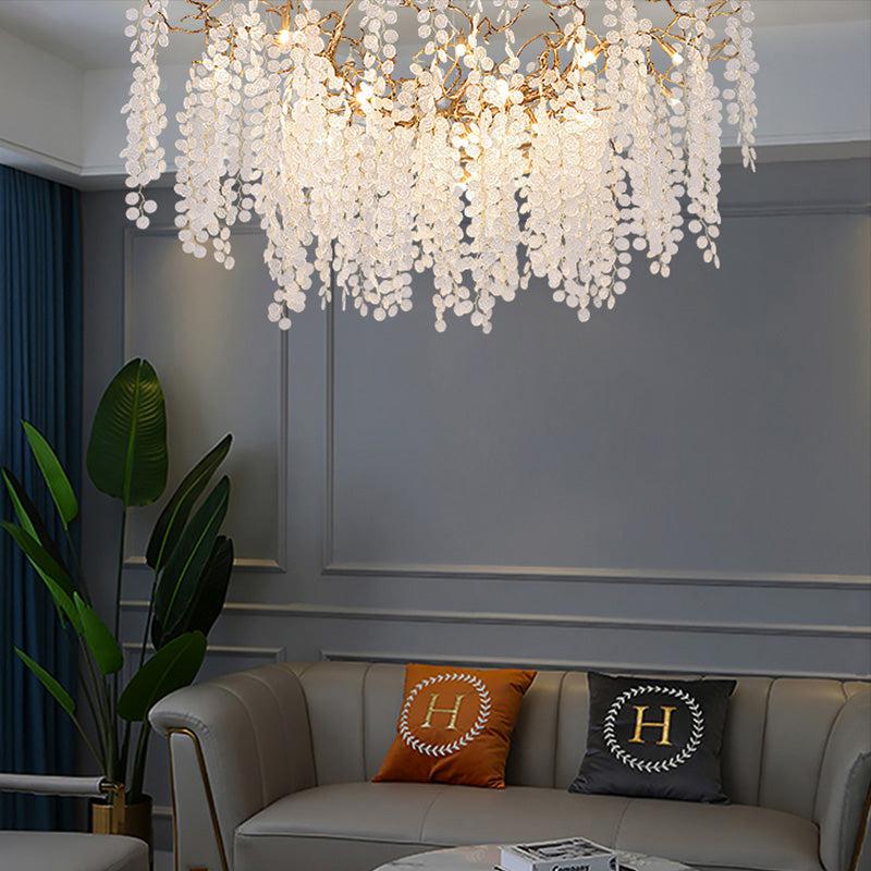 Akari Modern Linear Branch Chandelier