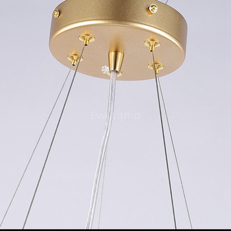 Aqua Round Branch Living And Dining Chandelier