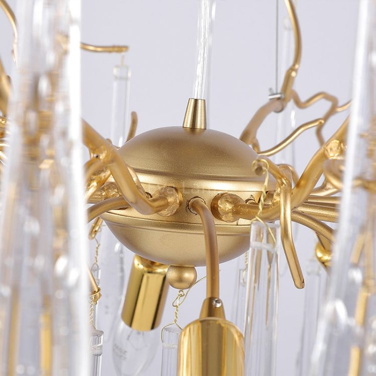 Aqua Round Branch Living And Dining Chandelier