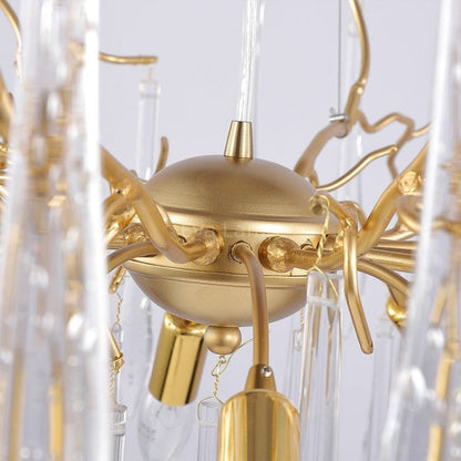 Aqua Round Branch Living And Dining Chandelier