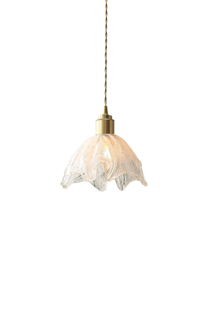 Lotus Crystal Brass Small Pendant Light | everlamps