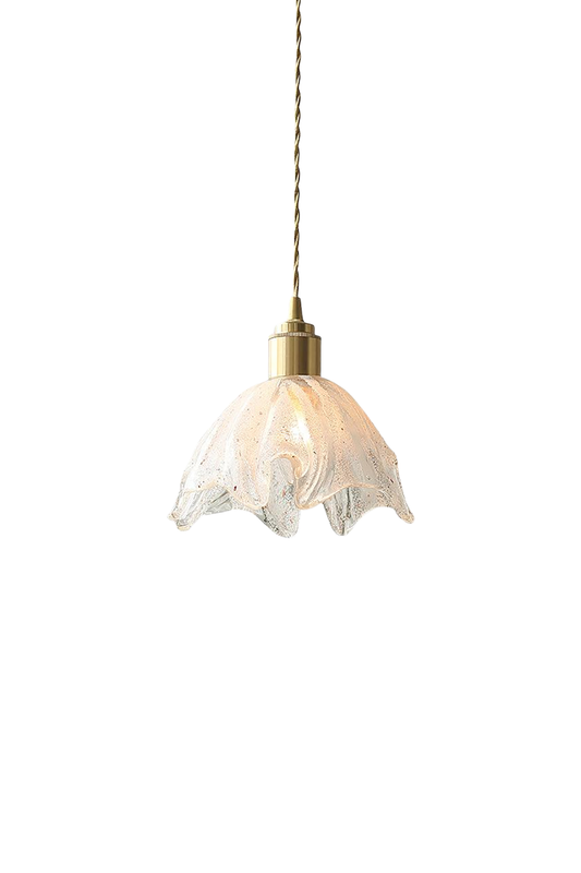 Lotus Crystal Brass Small Pendant Light | everlamps