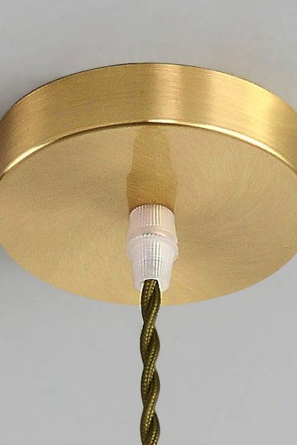 Lotus Crystal Brass Small Pendant Light - view 8 | everlamps