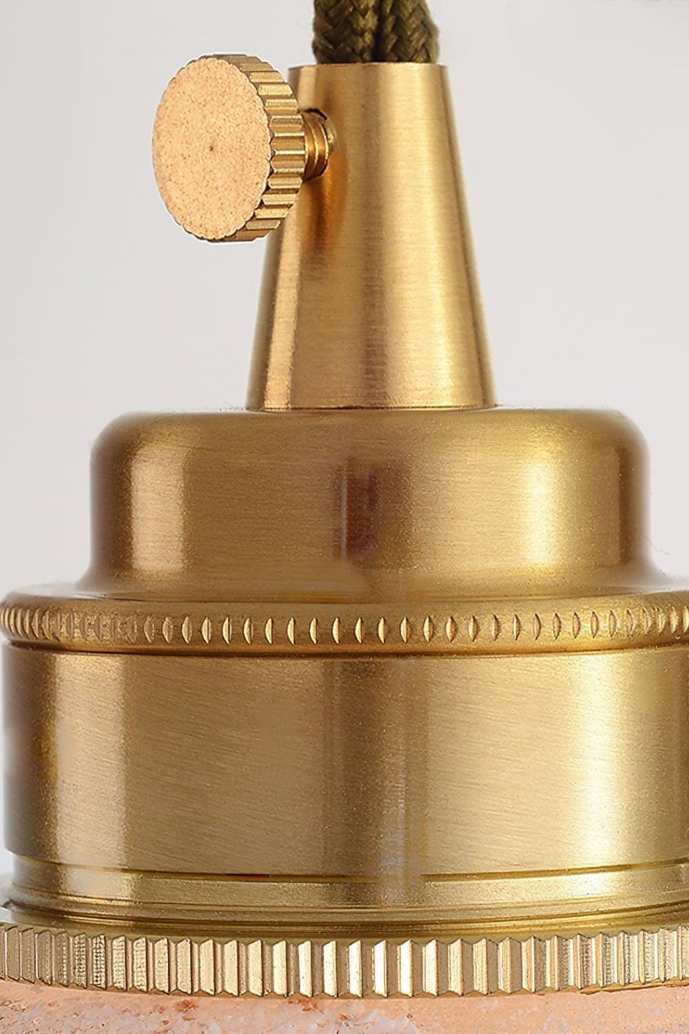 Lotus Crystal Brass Small Pendant Light - view 9 | everlamps