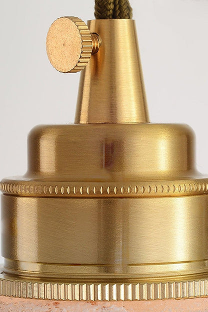 Lotus Crystal Brass Small Pendant Light - view 9 | everlamps