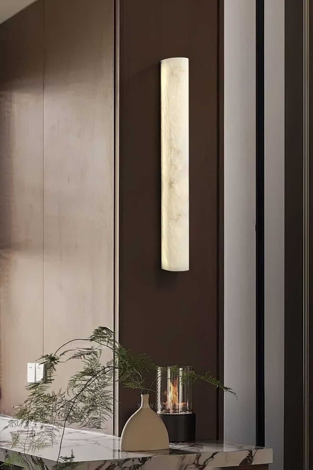 Luminara Alabaster Wall Sconce - view 2 | everlamps