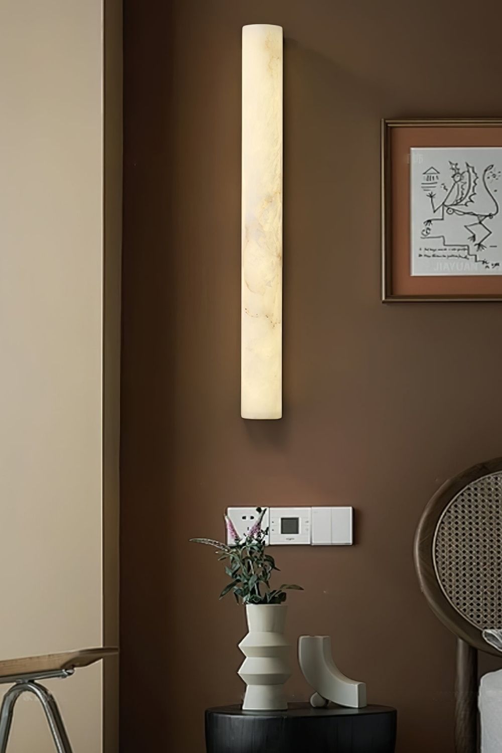 Luminara Alabaster Wall Sconce - view 5 | everlamps