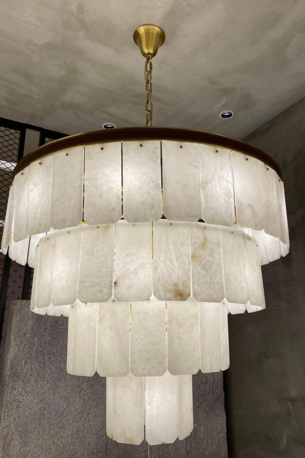 Luxurious Cascading Snow Plaster Chandelier - view 16 | everlamps