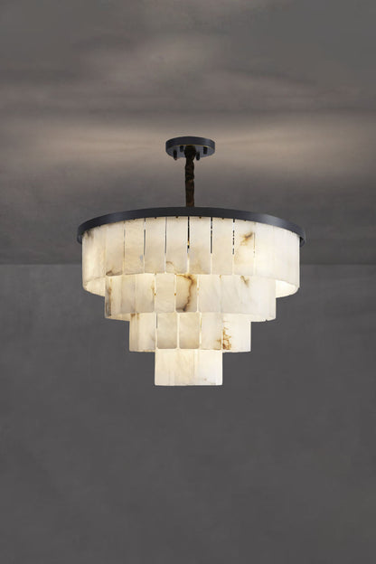 Luxurious Cascading Snow Plaster Chandelier - view 18 | everlamps