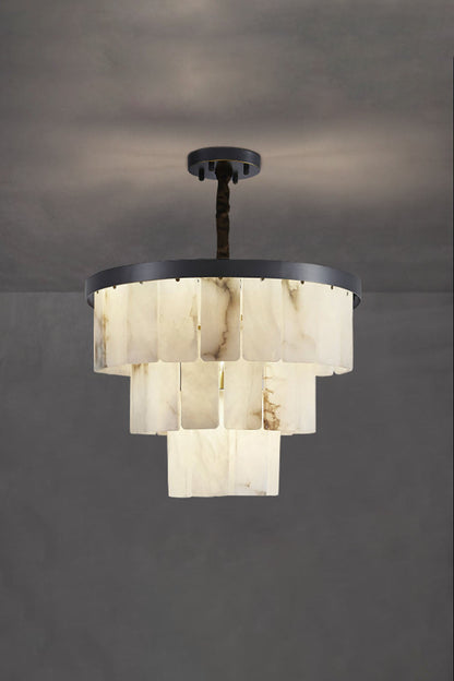 Luxurious Cascading Snow Plaster Chandelier - view 19 | everlamps