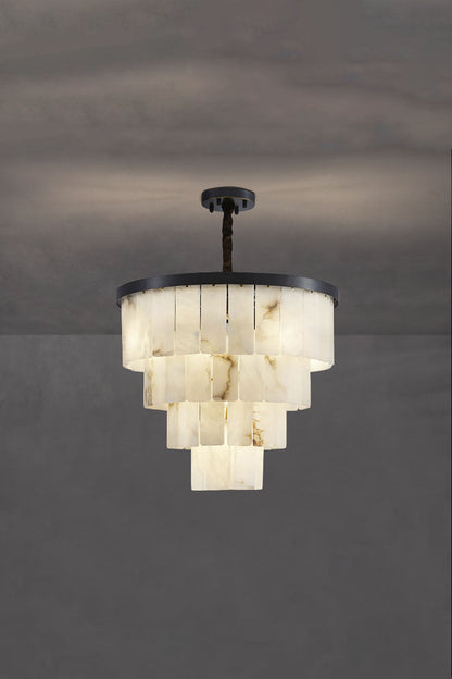Luxurious Cascading Snow Plaster Chandelier - view 27 | everlamps