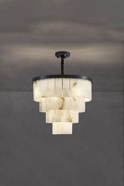 Luxurious Cascading Snow Plaster Chandelier - view 37 | everlamps