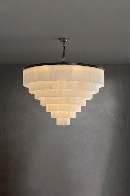 Luxurious Cascading Snow Plaster Chandelier - view 38 | everlamps