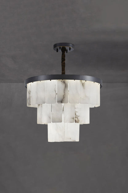 Luxurious Cascading Snow Plaster Chandelier - view 39 | everlamps