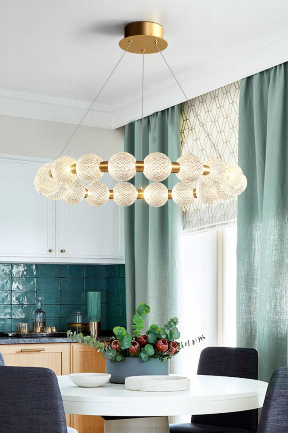 Luxury Pearl Ring Chandelier - everlamps