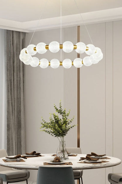 Luxury Pearl Ring Chandelier - everlamps