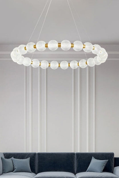 Luxury Pearl Ring Chandelier - everlamps