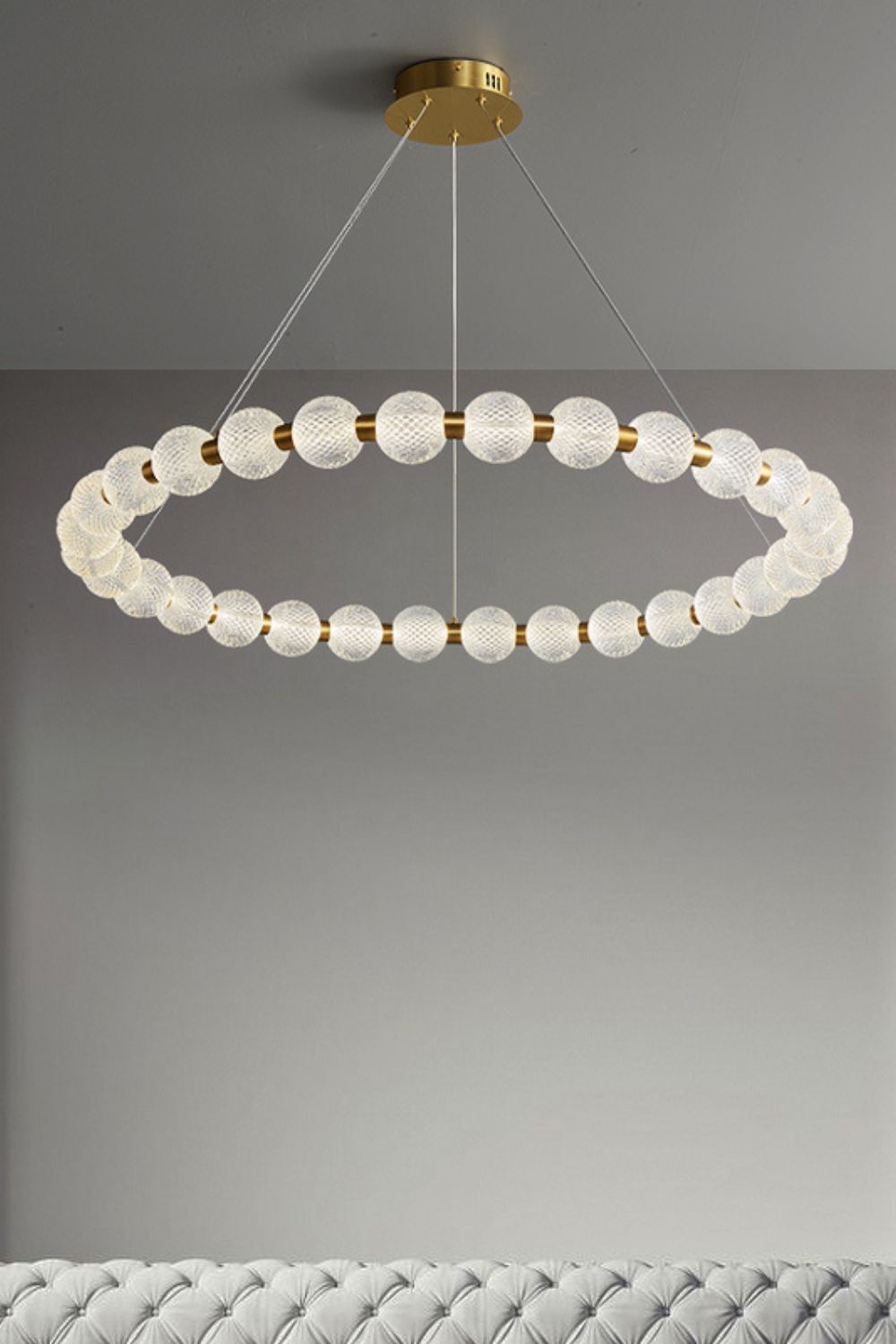 Luxury Pearl Ring Chandelier - everlamps