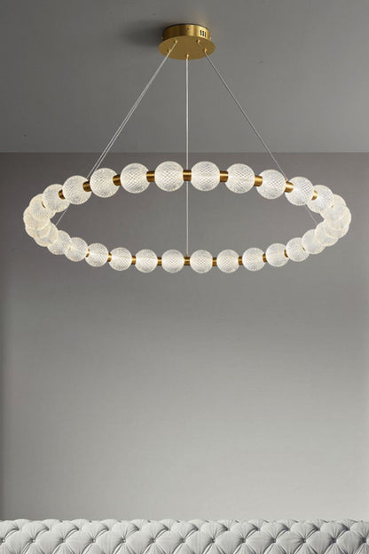 Luxury Pearl Ring Chandelier - everlamps