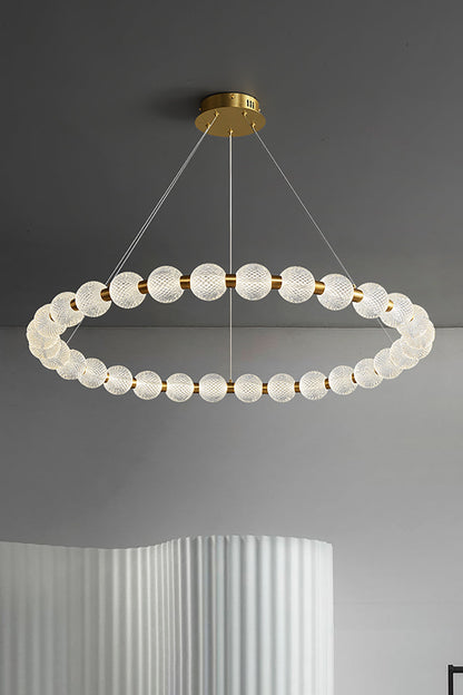 Luxury Pearl Ring Chandelier - everlamps