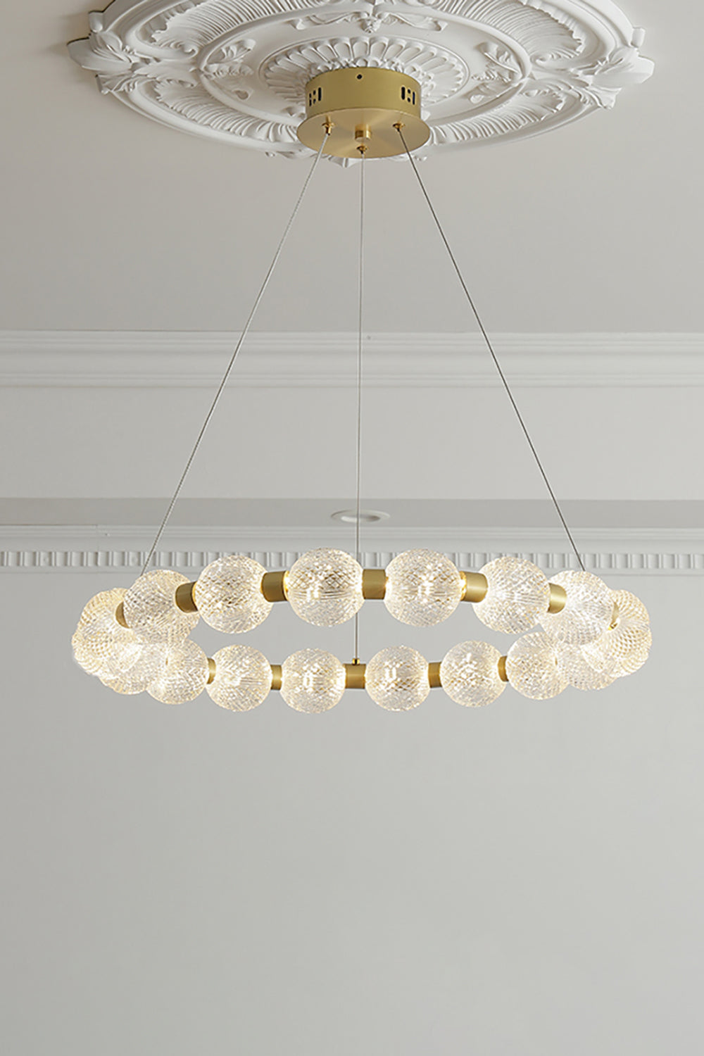 Luxury Pearl Ring Chandelier - everlamps