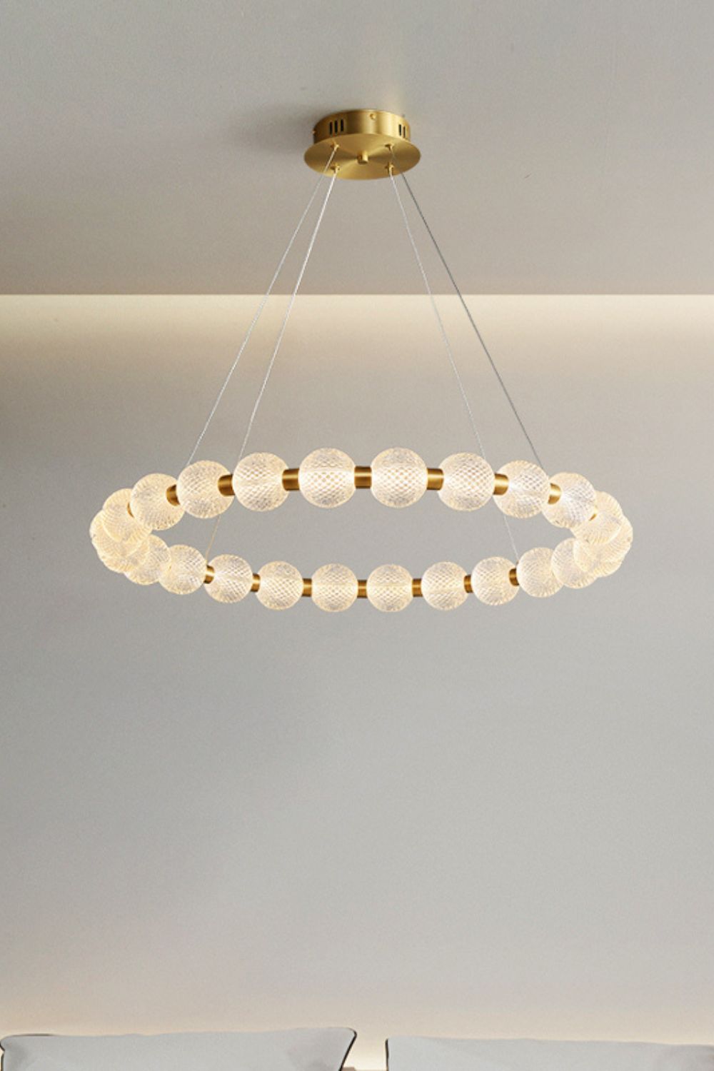 Luxury Pearl Ring Chandelier - everlamps